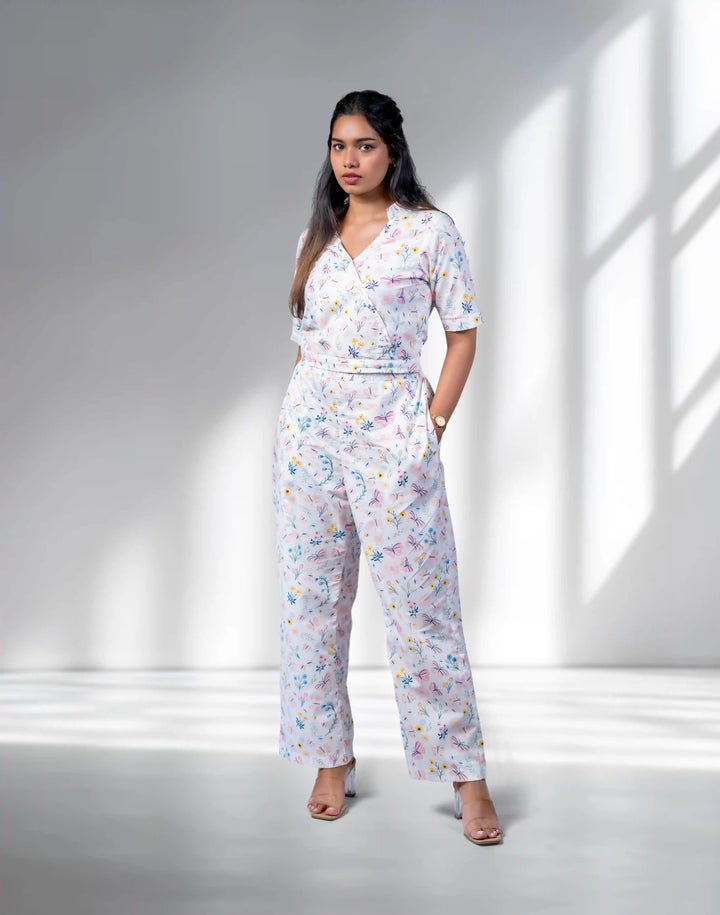 White Printed Co-ord Set