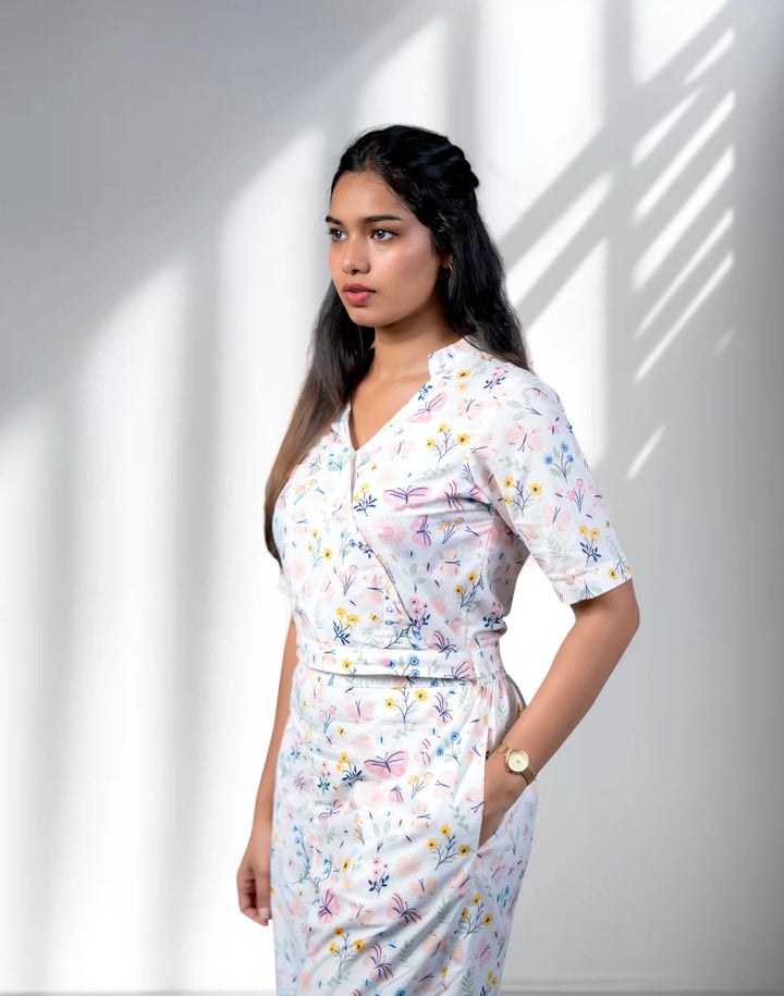 White Printed Co-ord Set