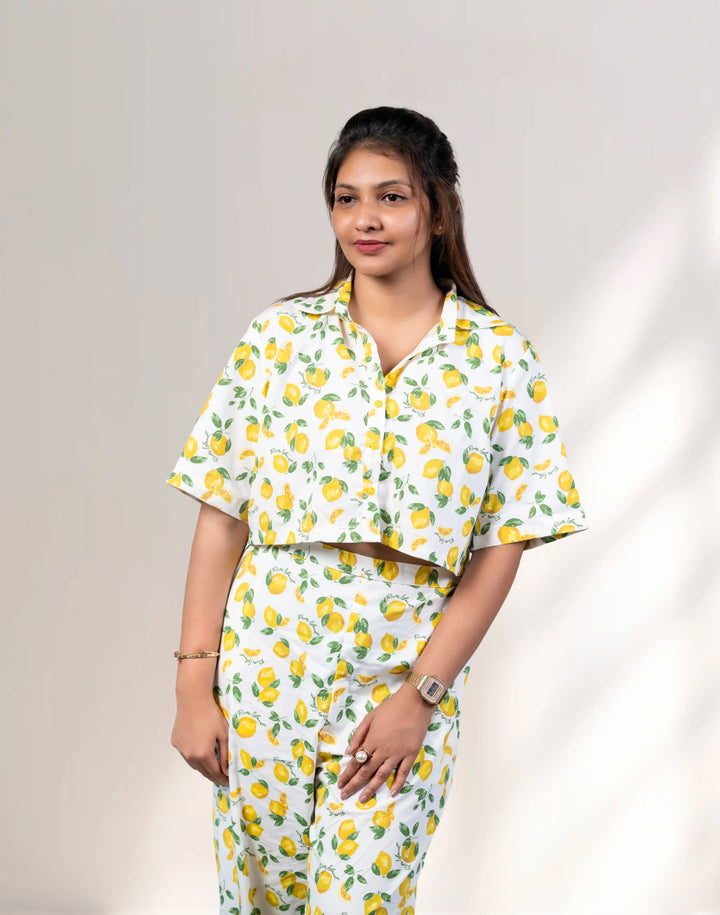 Lemon Printed Co-ord Set