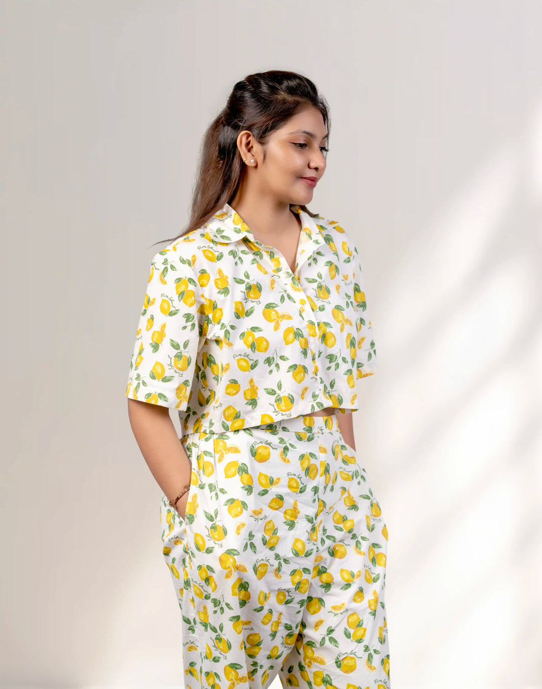 Lemon Printed Co-ord Set