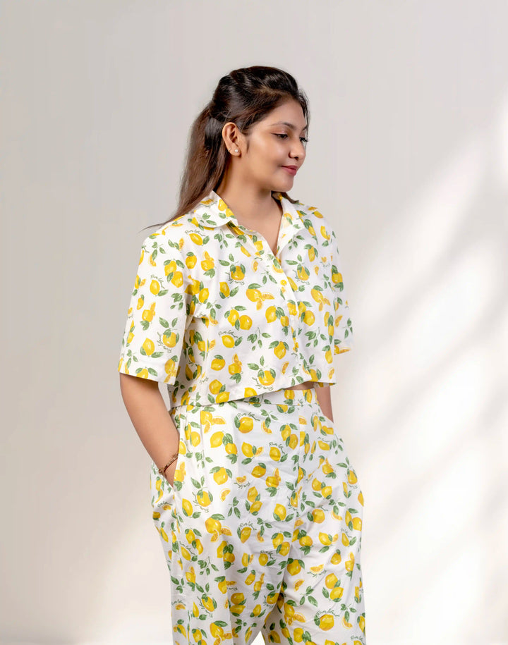 Lemon Printed Co-ord Set