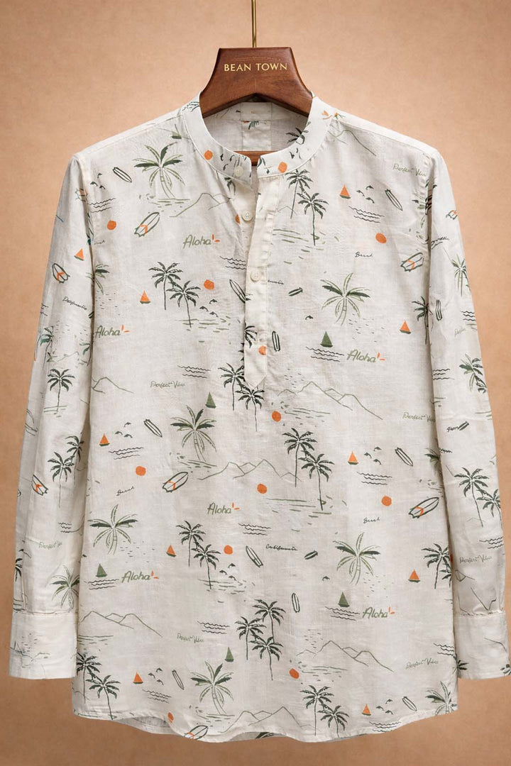Off White Printed Shirt