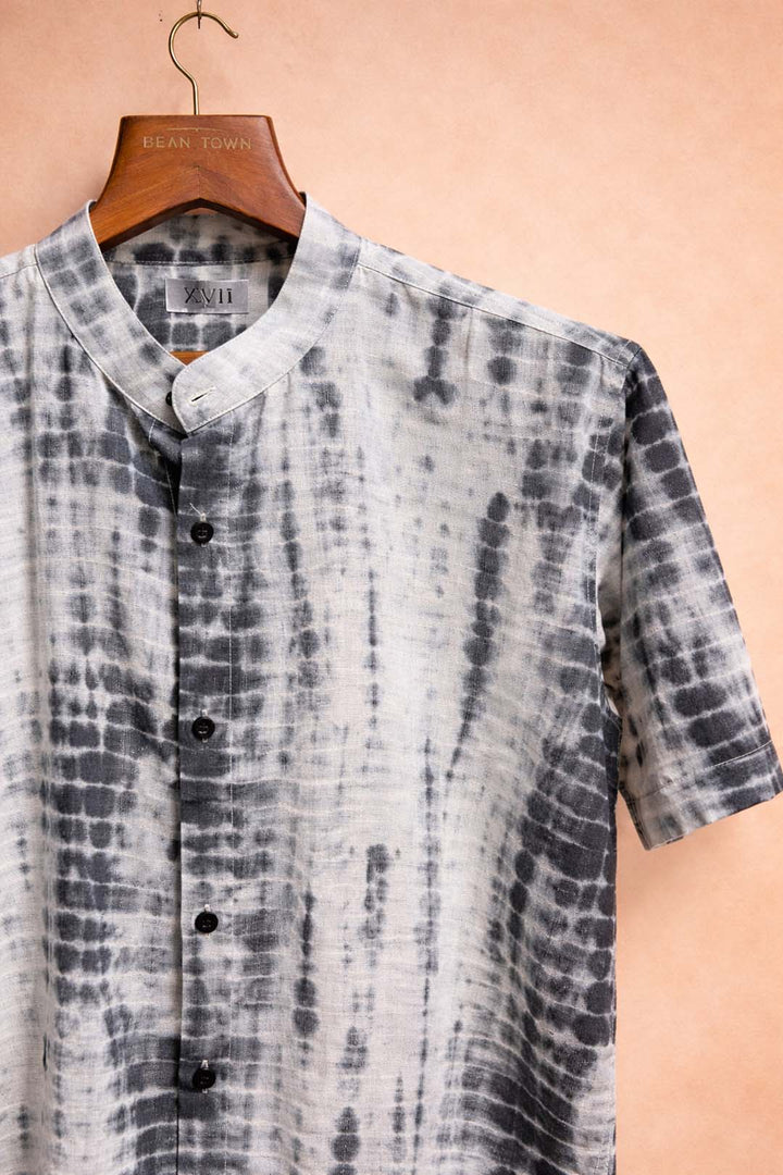Off White With Black Tie And Dye