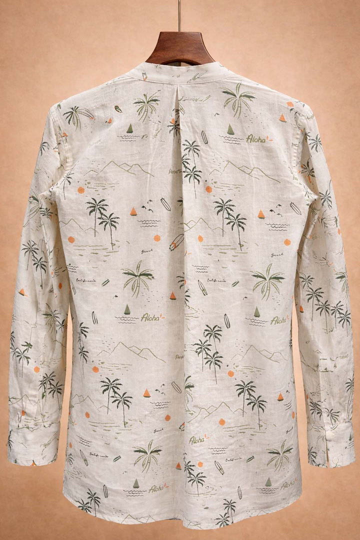 Off White Printed Shirt