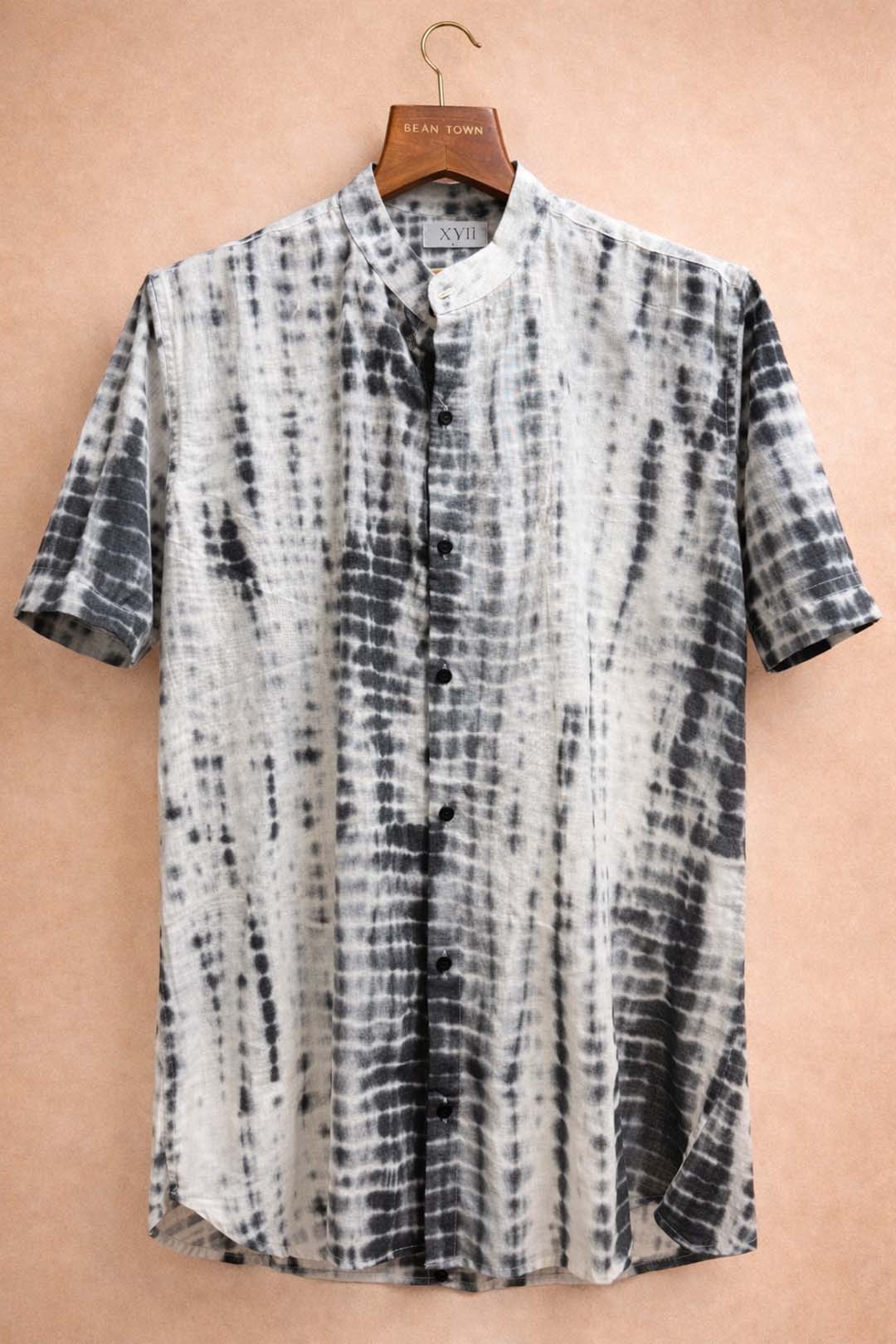 Off White With Black Tie And Dye