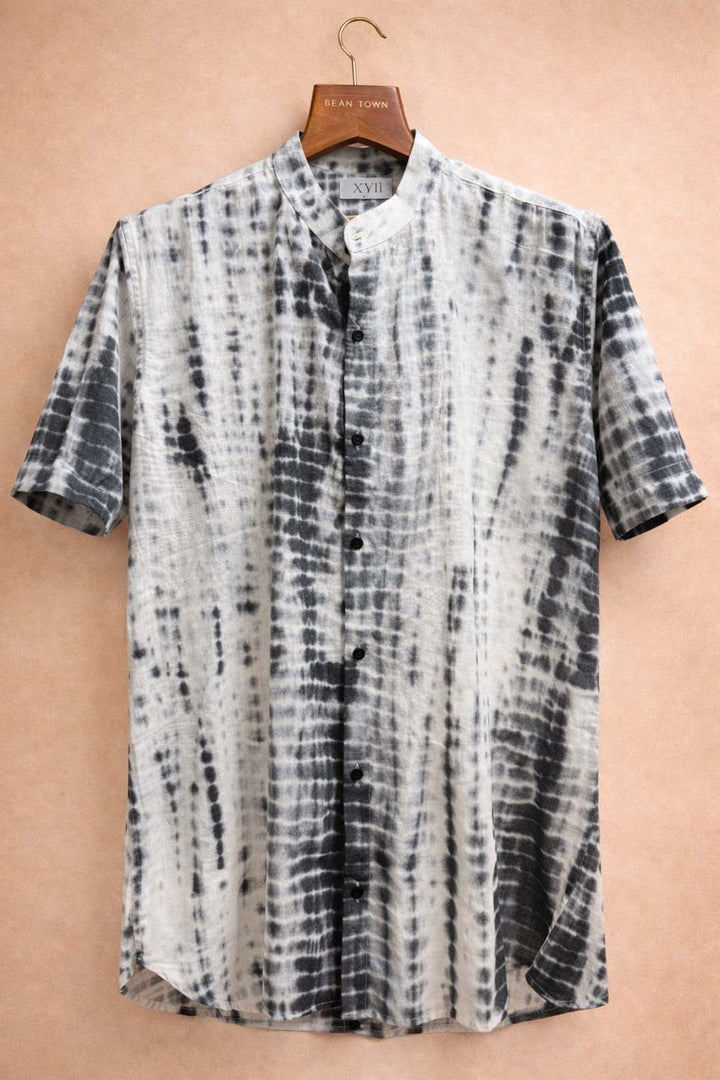 Off White With Black Tie And Dye