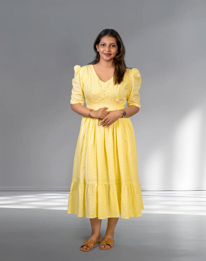 Yellow Hakoba Dress
