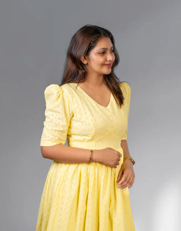 Yellow Hakoba Dress