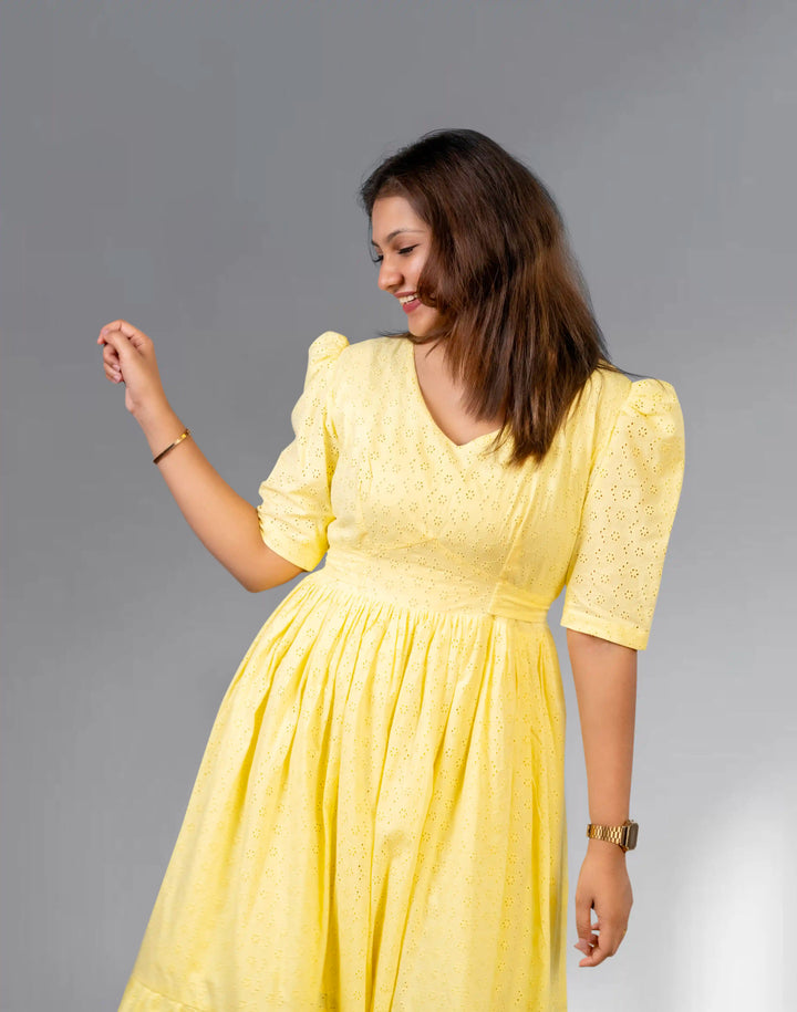Yellow Hakoba Dress