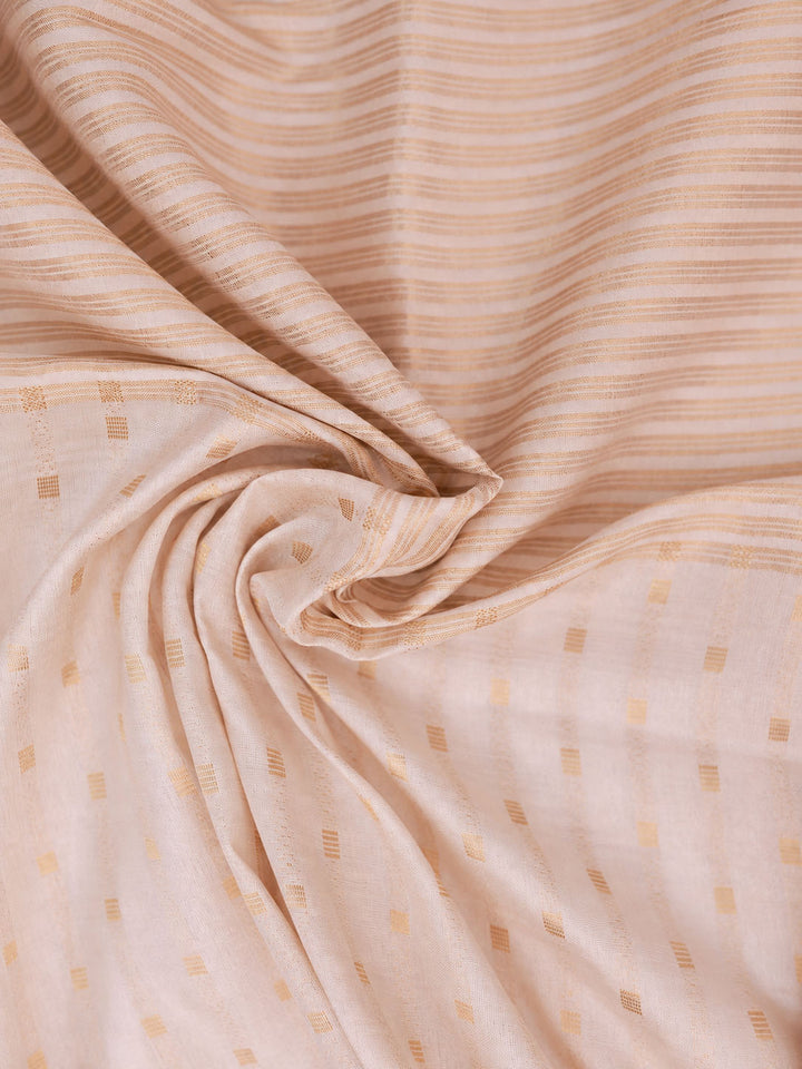 Beige Tussar Saree