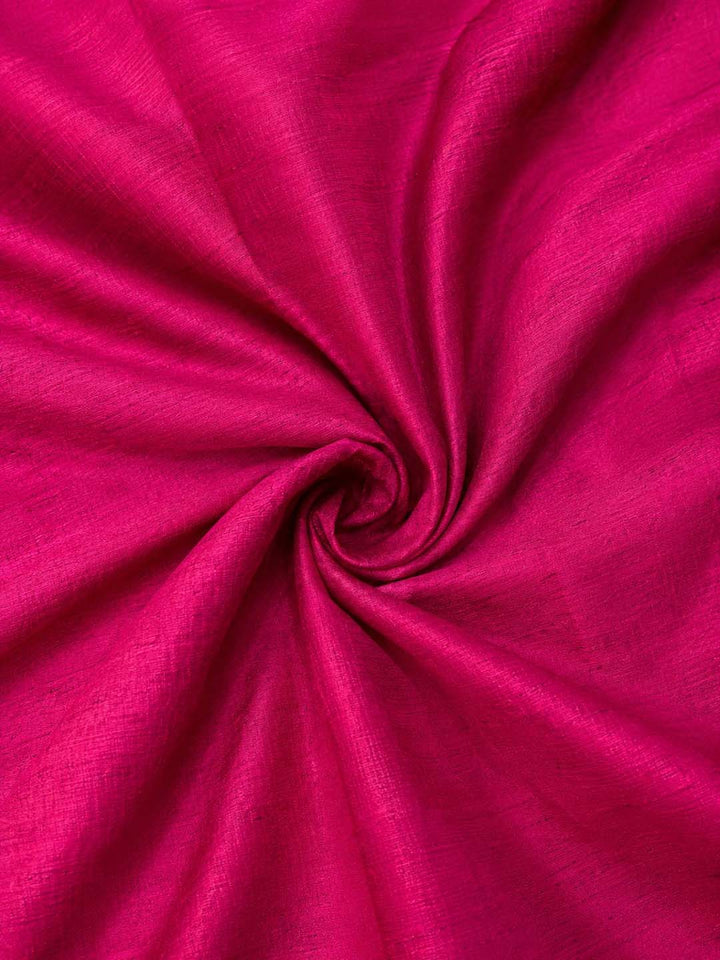 Grey Semi Kanchivaram Saree With Magenta Border Saree