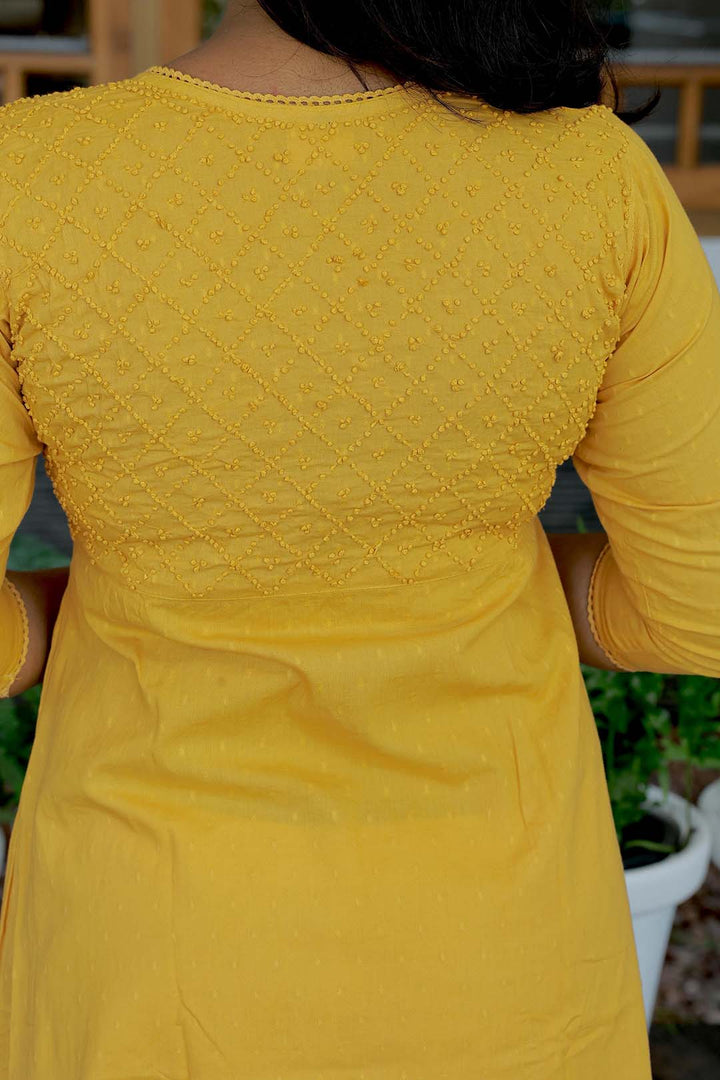 Mustard Yellow Angrakha
