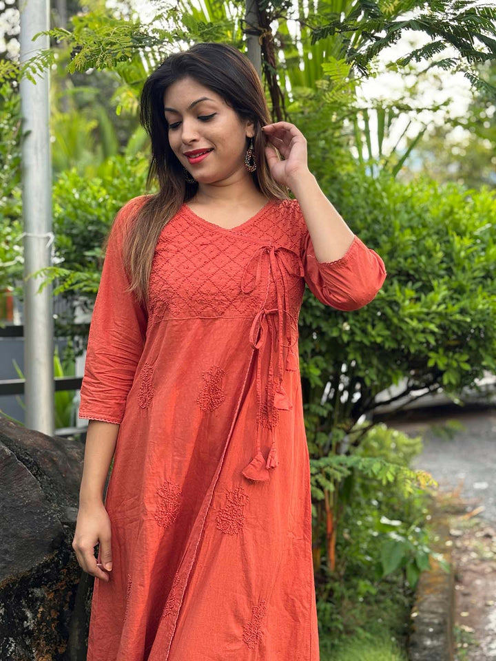 Rust Orange Angrakha