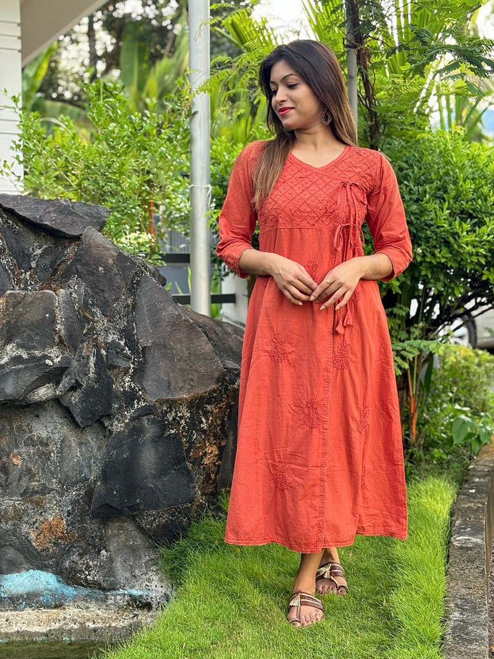 Rust Orange Angrakha