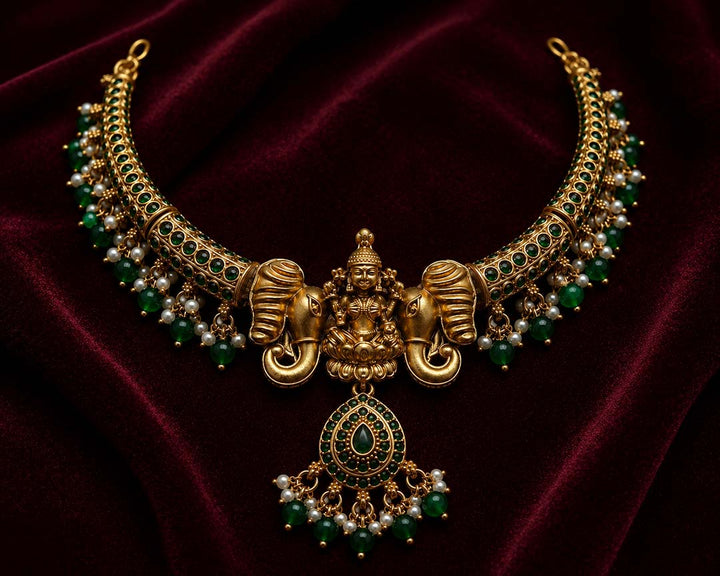 Antique Lakshmi Temple Jewellery Set