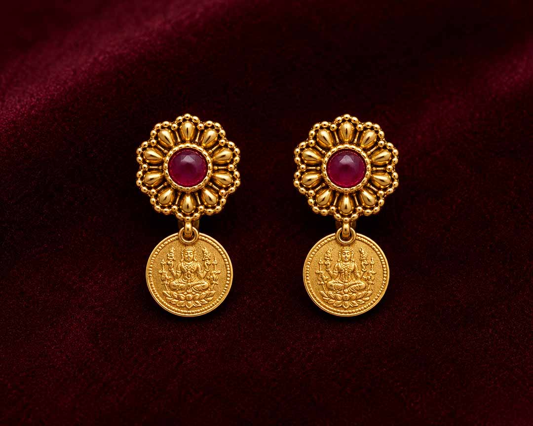Antique Temple Coin Jewellery Set