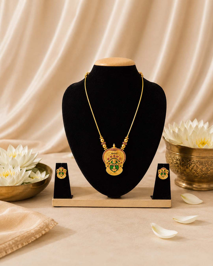 Kathakali Motif Antique Jewellery Set