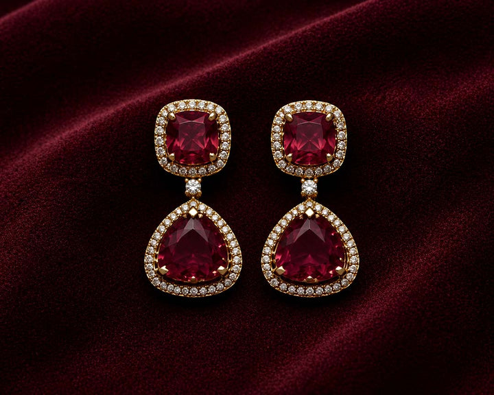Ruby Stone Jewellery Set
