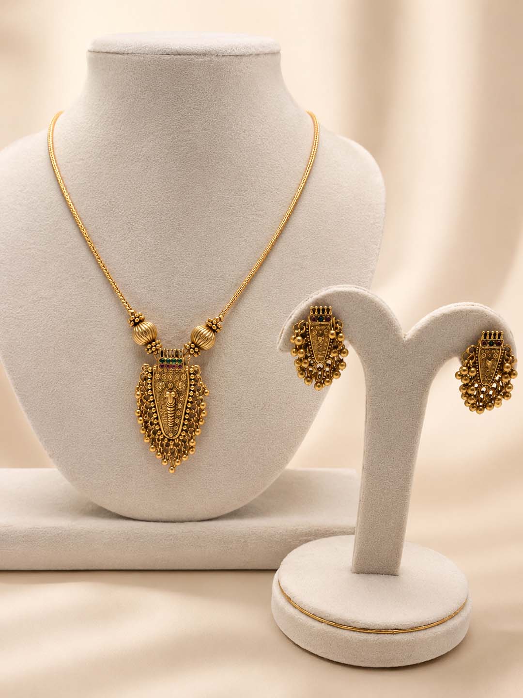 Elephant Caparison Jewellery Set