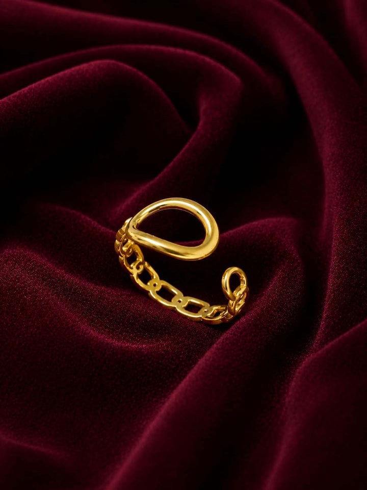 Golden  Adjustable Ring