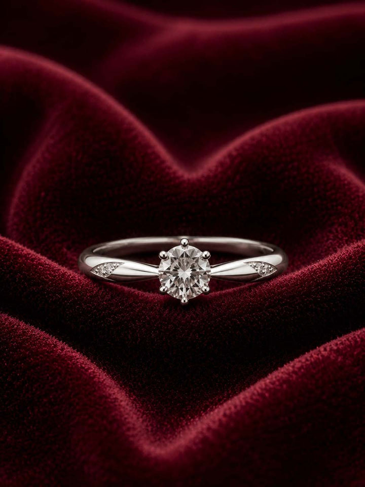 Classic Solitaire Silver-Tone Ring