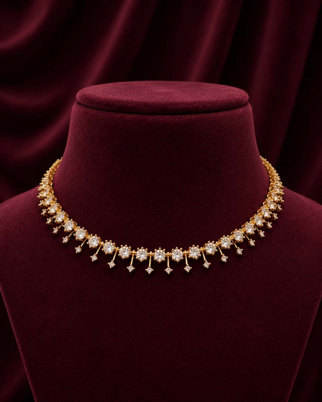 White Stone Jewellery Set