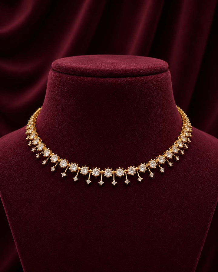 White Stone Jewellery Set