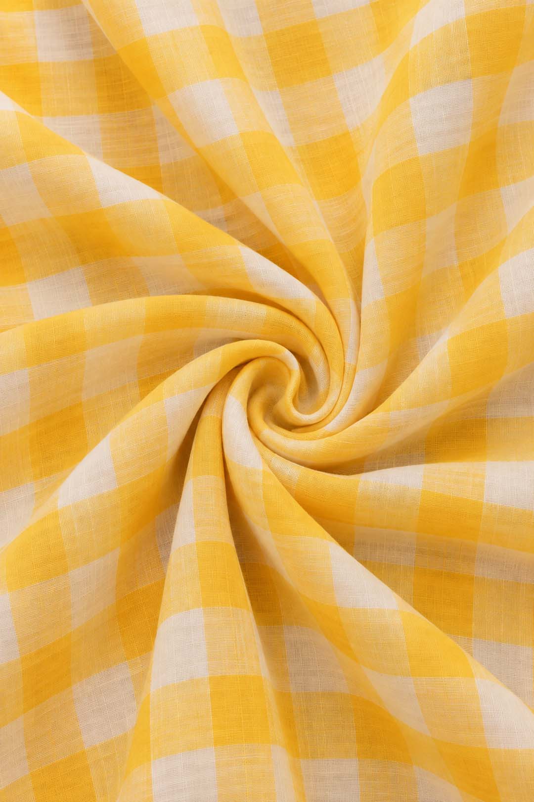 Yellow And White Mul Cotton Saree