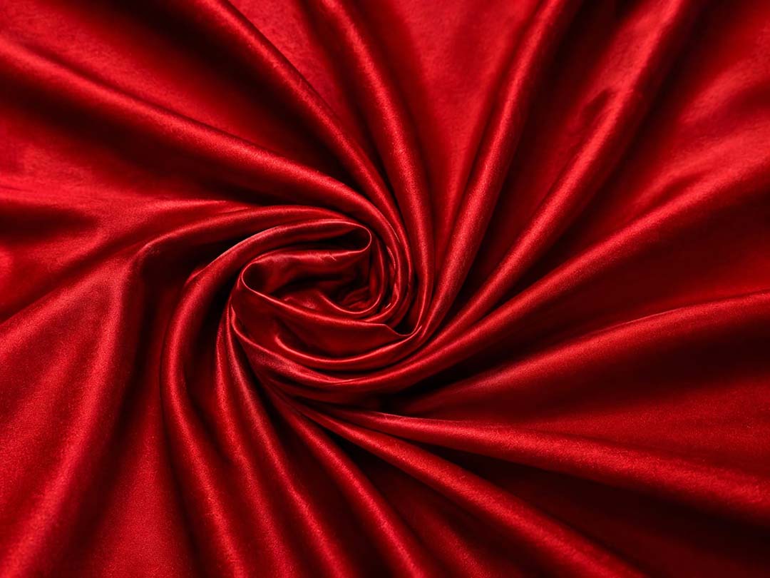 Cherry Red Mashru Katan Banarasi Silk Saree
