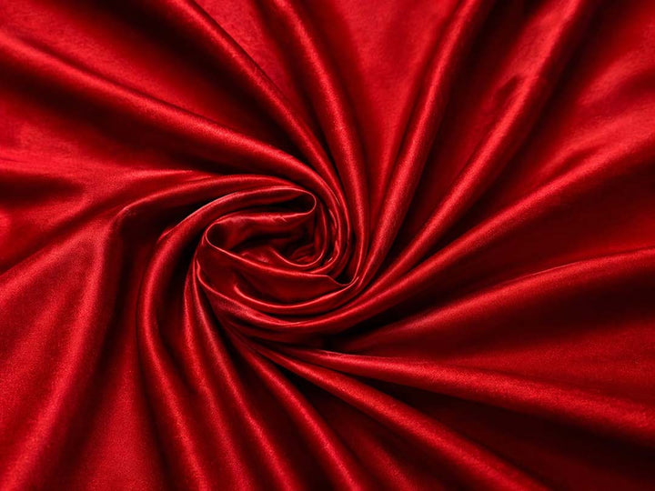 Cherry Red Mashru Katan Banarasi Silk Saree