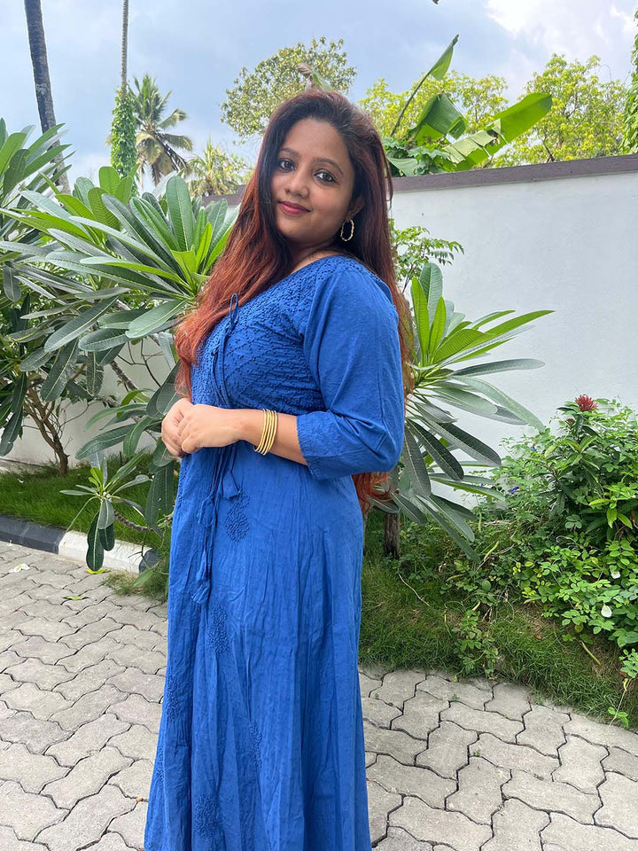 Royal Blue Angrakha