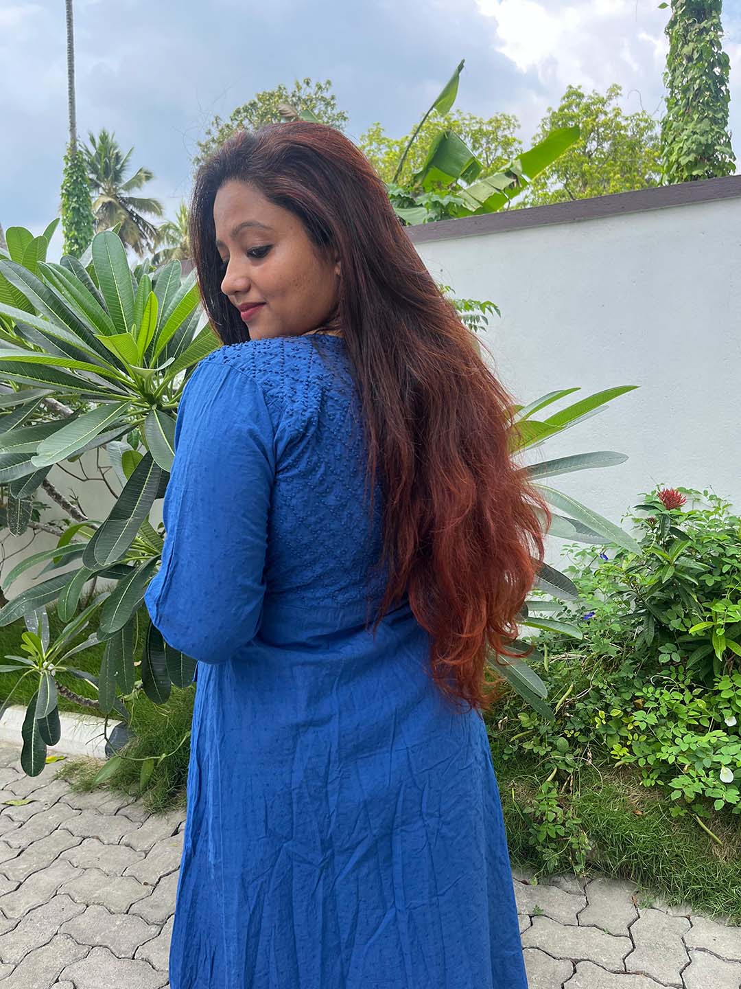 Royal Blue Angrakha