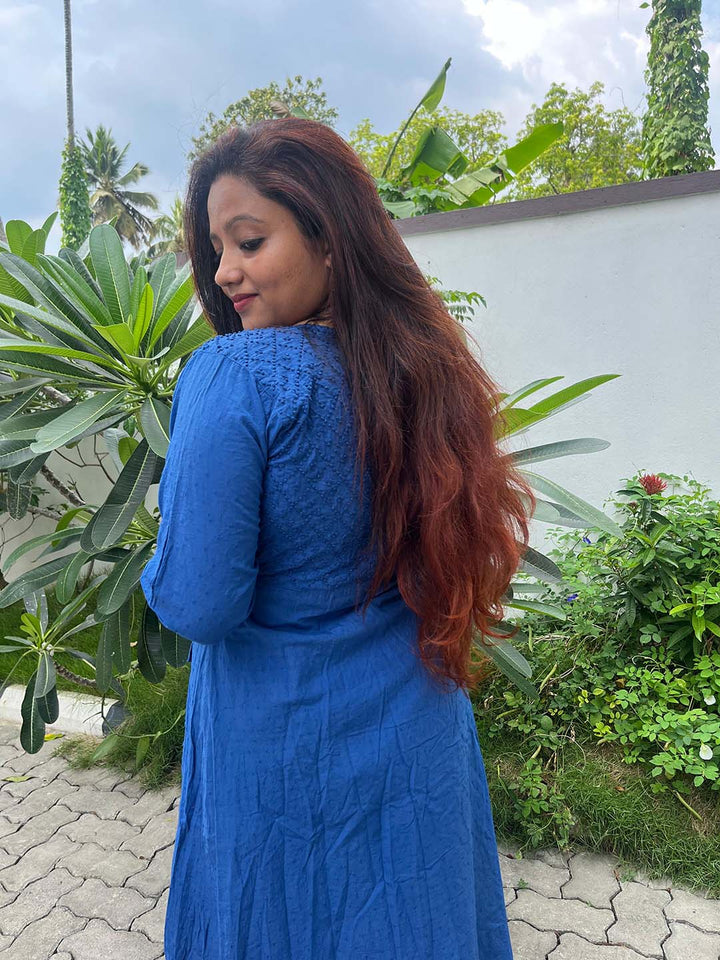 Royal Blue Angrakha