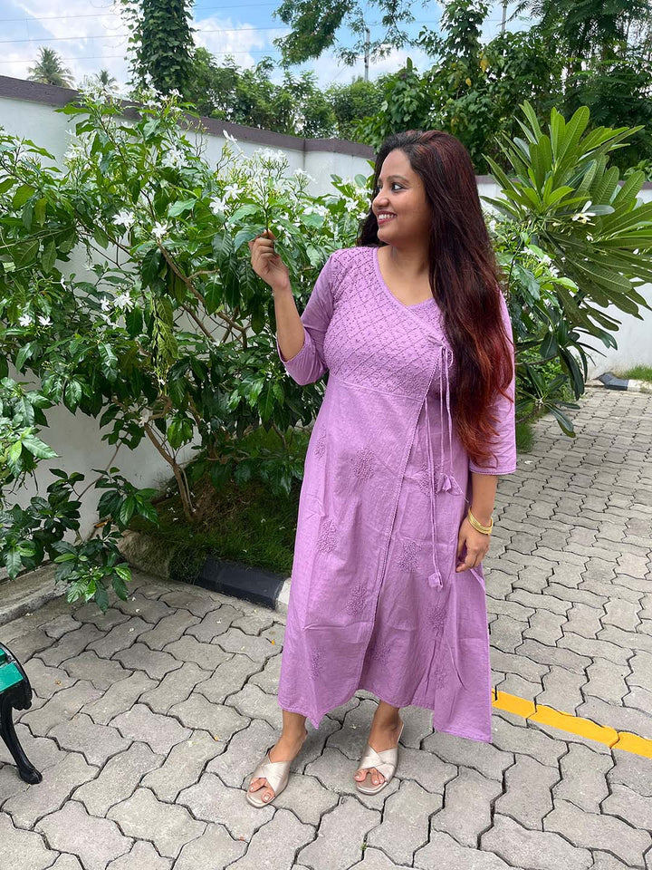 Pink Lavender Angrakha