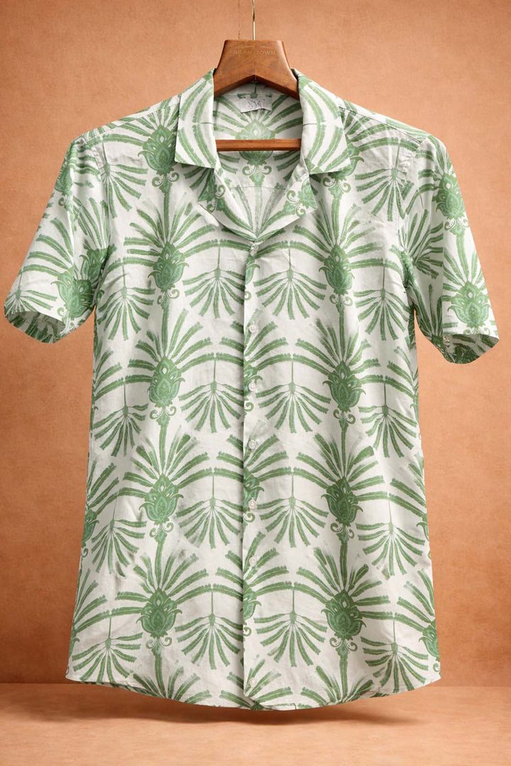 Tropical Palm Print Shirt
