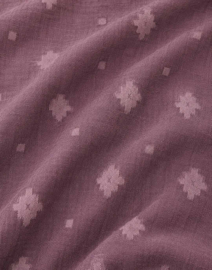 Kiara-Mauve Woven Motif Maxi Dress