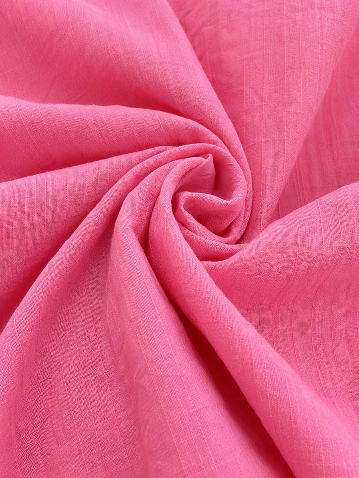 Stella-Pink Sleeveless Dress With a Softly Gathered Pleats