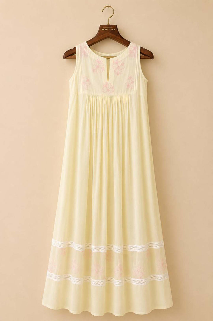 Julia- Butter Yellow Sleeveless Dress
