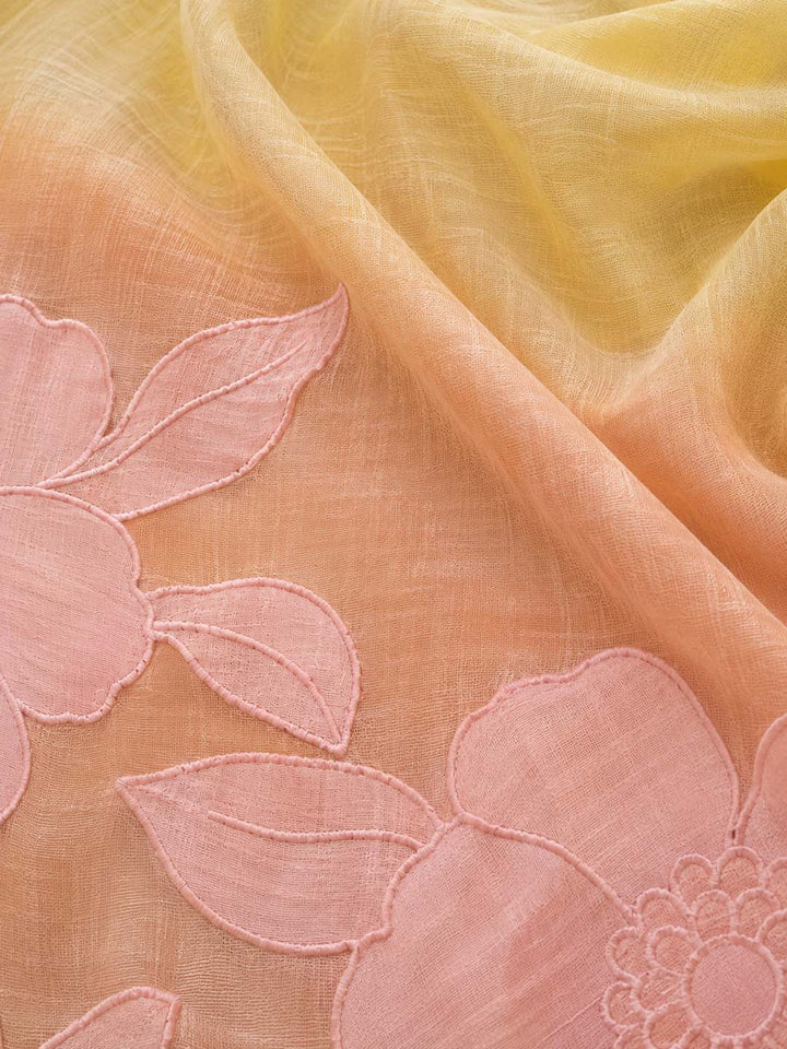 Eloise - Soft Yellow &amp; Peach Ombre Dress