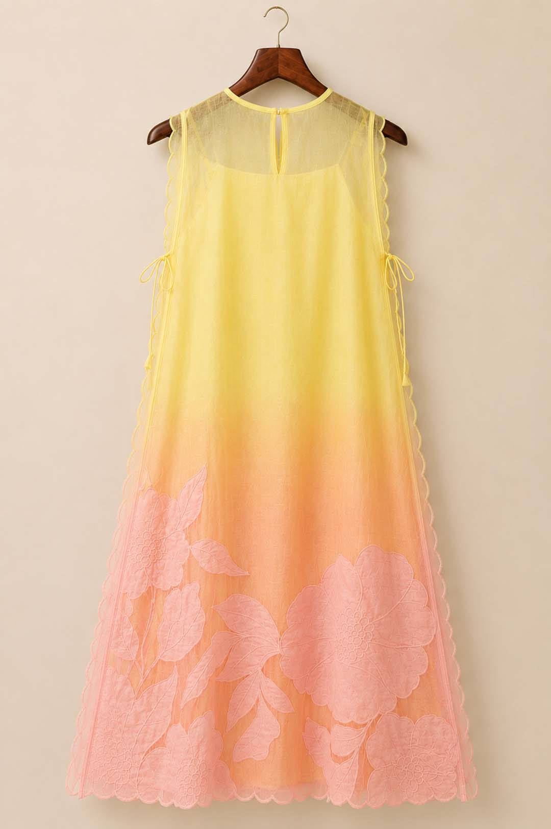 Eloise - Soft Yellow &amp; Peach Ombre Dress