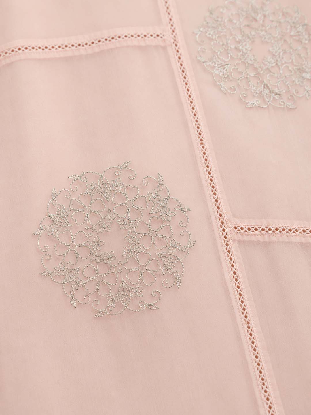 Sophy - Pink Embellished Panelled Maxi Dress