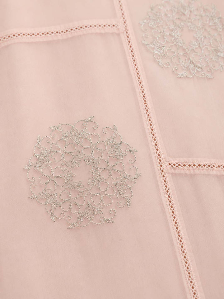 Sophy - Pink Embellished Panelled Maxi Dress