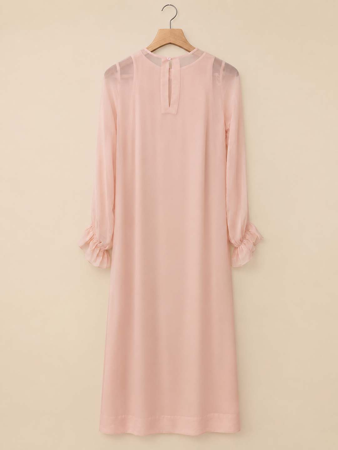 Sophy - Pink Embellished Panelled Maxi Dress