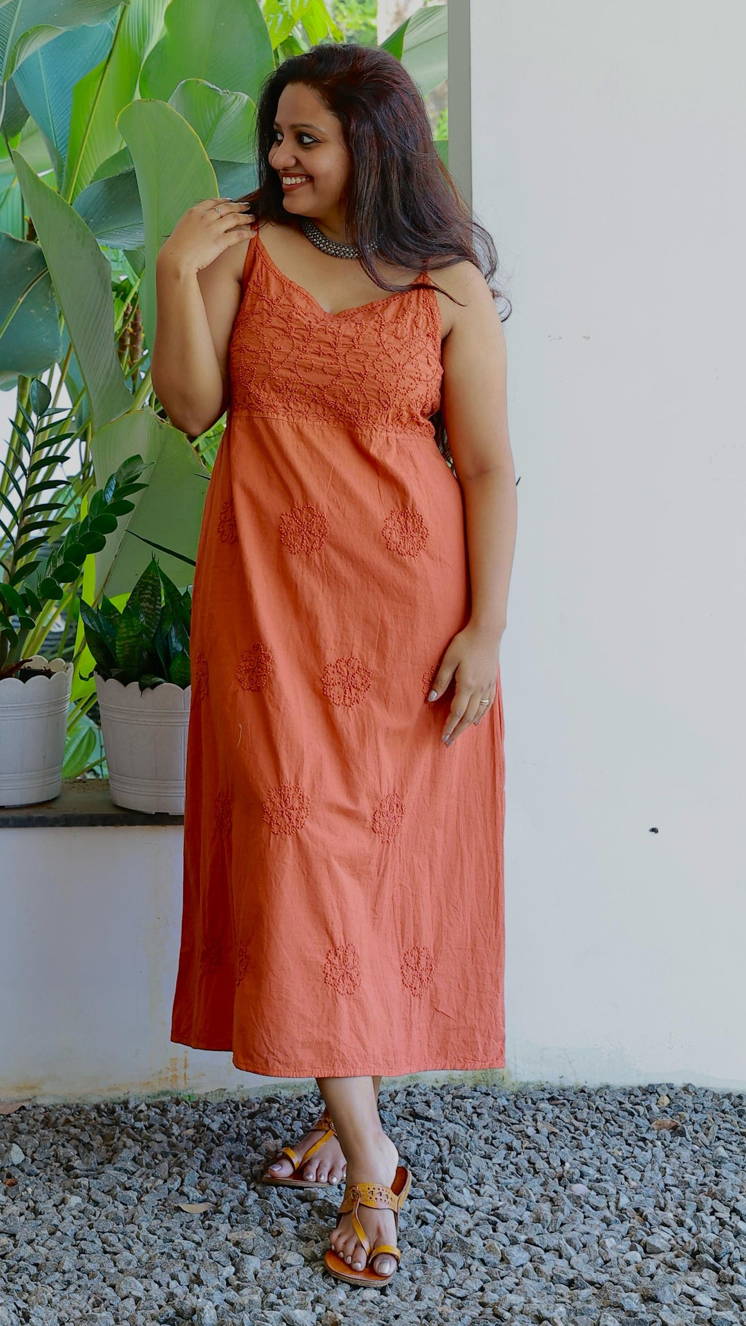 Rust Orange Dress