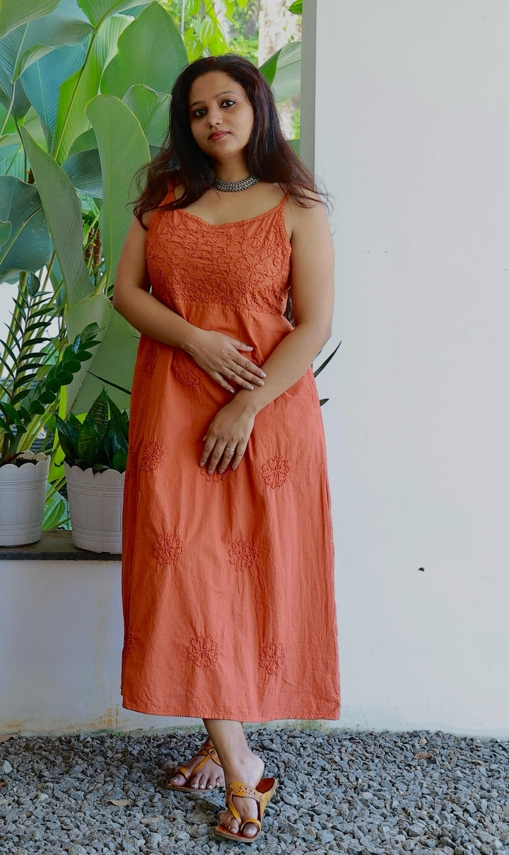 Rust Orange Dress