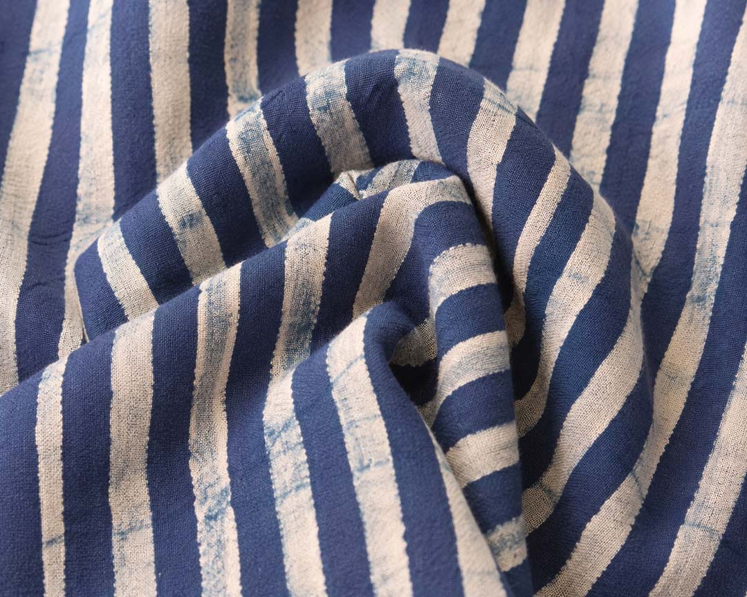 Indigo Striped Short Top