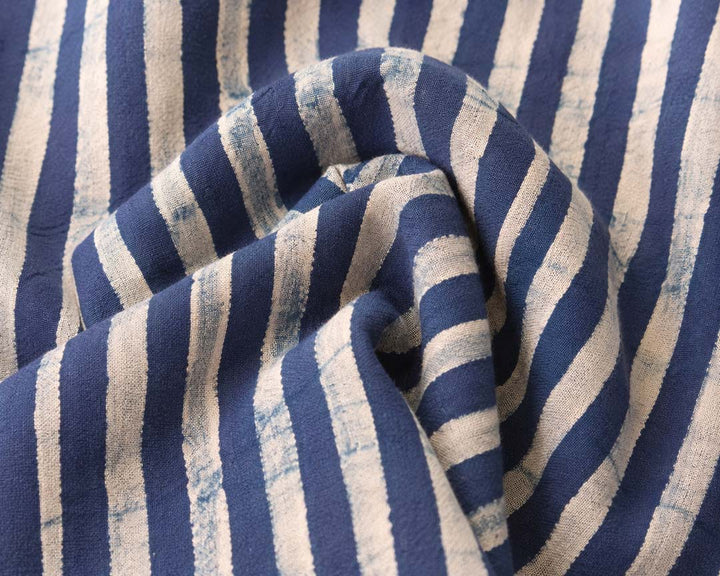 Indigo Striped Short Top