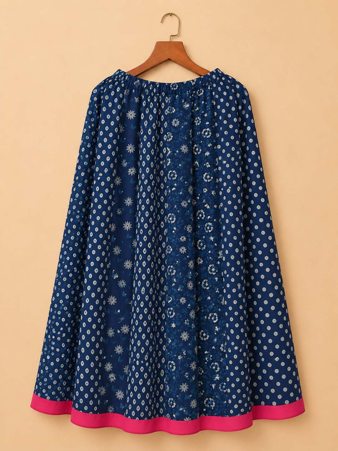 Indigo Print Skirt