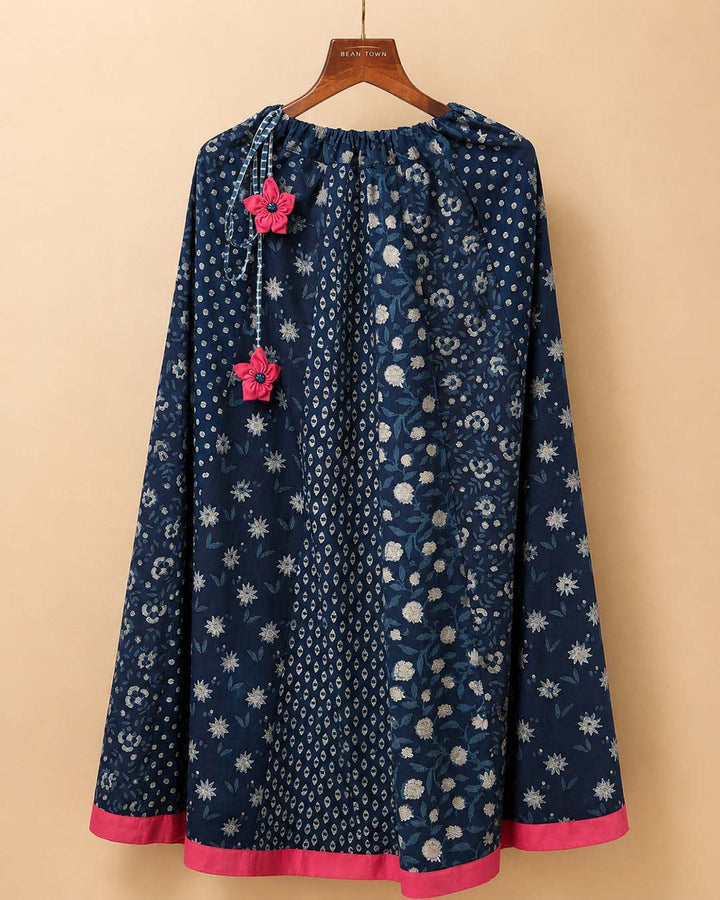 Indigo Print Skirt