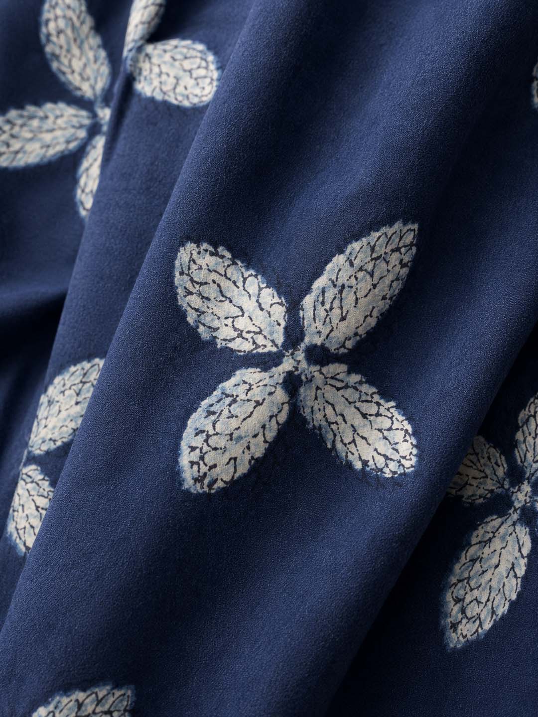 Indigo Floral Print Jacket